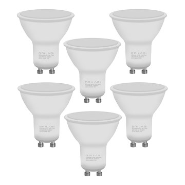 SET 6x Lampadina LED ECOLINE GU10/6W/230V 4000K - Brilagi