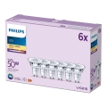 SET 6x Lampadina LED Philips GU10/4,6W/230V 2700K