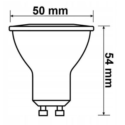 SET 6x Lampadina LED Philips GU10/4,7W/230V 2700K