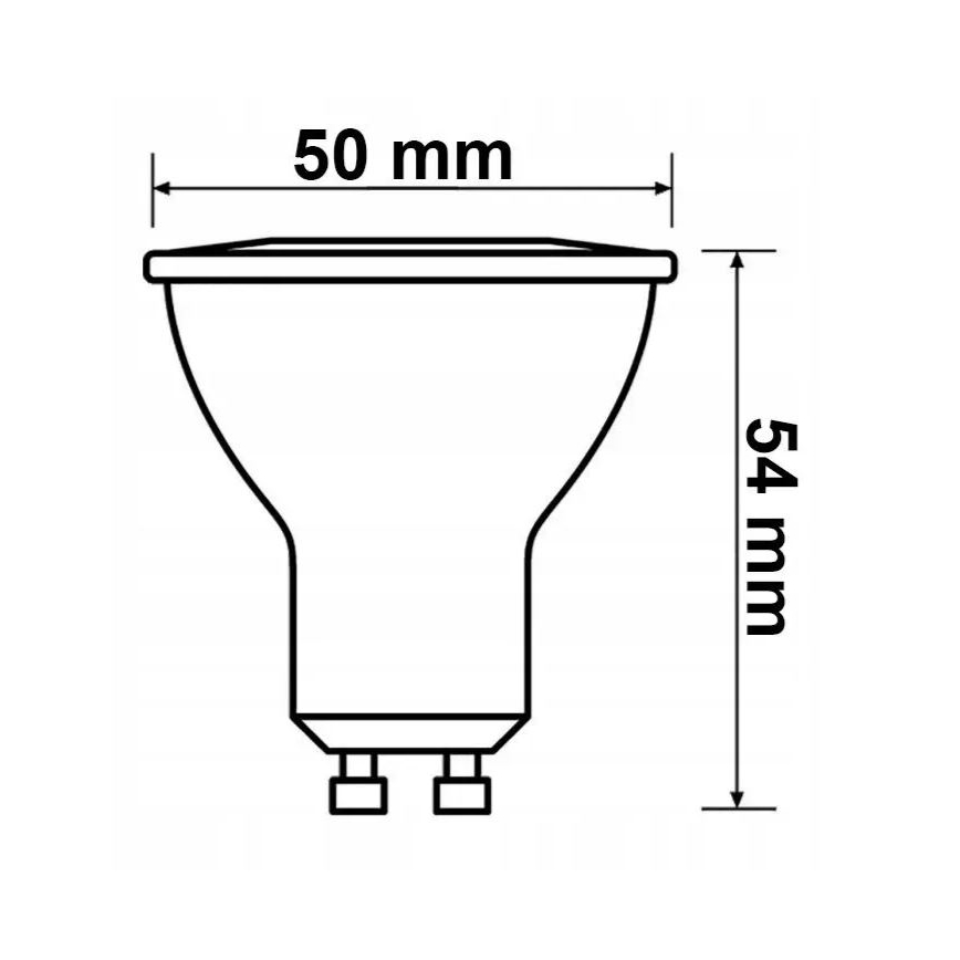 SET 6x Lampadina LED Philips GU10/4,7W/230V 2700K