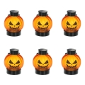 SET 6x LED Decorazione HALLOWEEN LED/1xCR2032/bianco caldo zucche