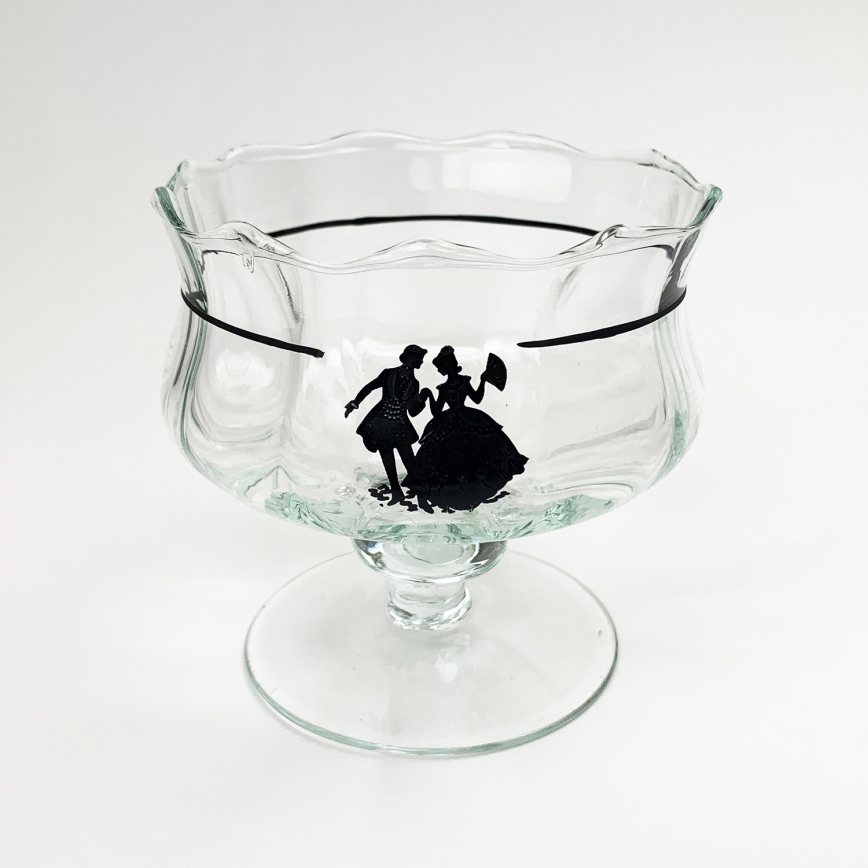 Set 6x tazza di vetro con piattino e 1x zuccheriera limpido