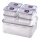 SET 7x Contenitore per alimenti LOCK blu/limpido
