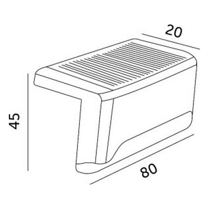 SET 8x LED Illuminazione solare delle scale LED/0,06W/1,2V 3000K IP44 600 mAh