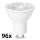 SET 96x Lampadina LED GU10/4,7W/230V 6500K