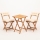 Set balcone con cuscino faggio