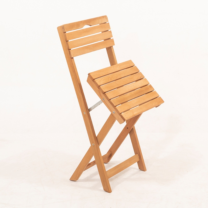Set balcone con cuscino faggio