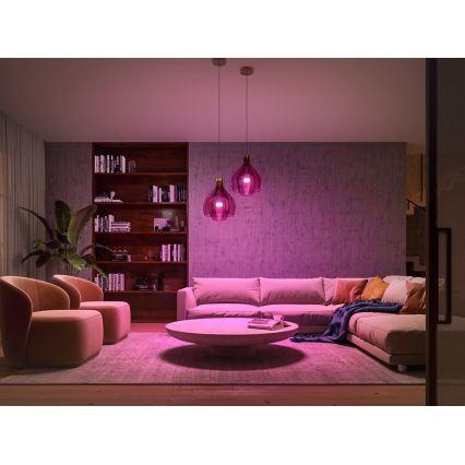 Set base Philips Hue WHITE AND COLOR AMBIANCE 3xE27/9W/230V 2000-6500K + dispositivo di interconnessione