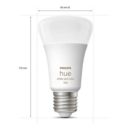 Set base Philips Hue WHITE AND COLOR AMBIANCE 3xE27/9W/230V 2000-6500K + dispositivo di interconnessione