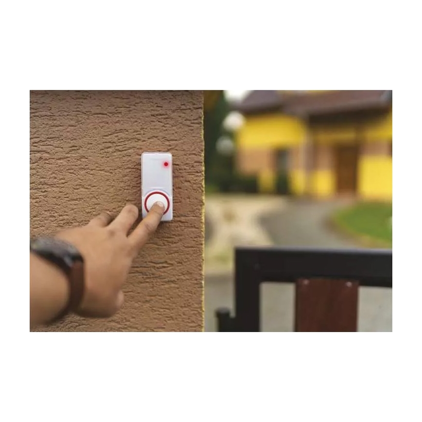 SET Campanello con presa wireless + 2 pulsanti 230V IP44