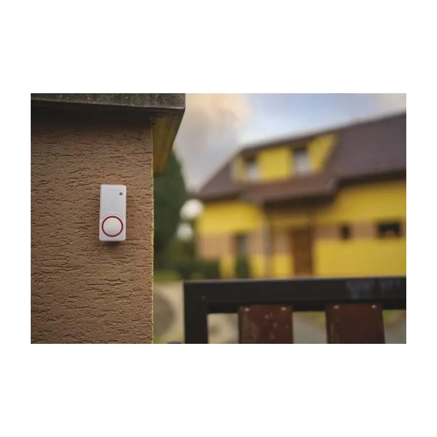 SET Campanello con presa wireless + 2 pulsanti 230V IP44