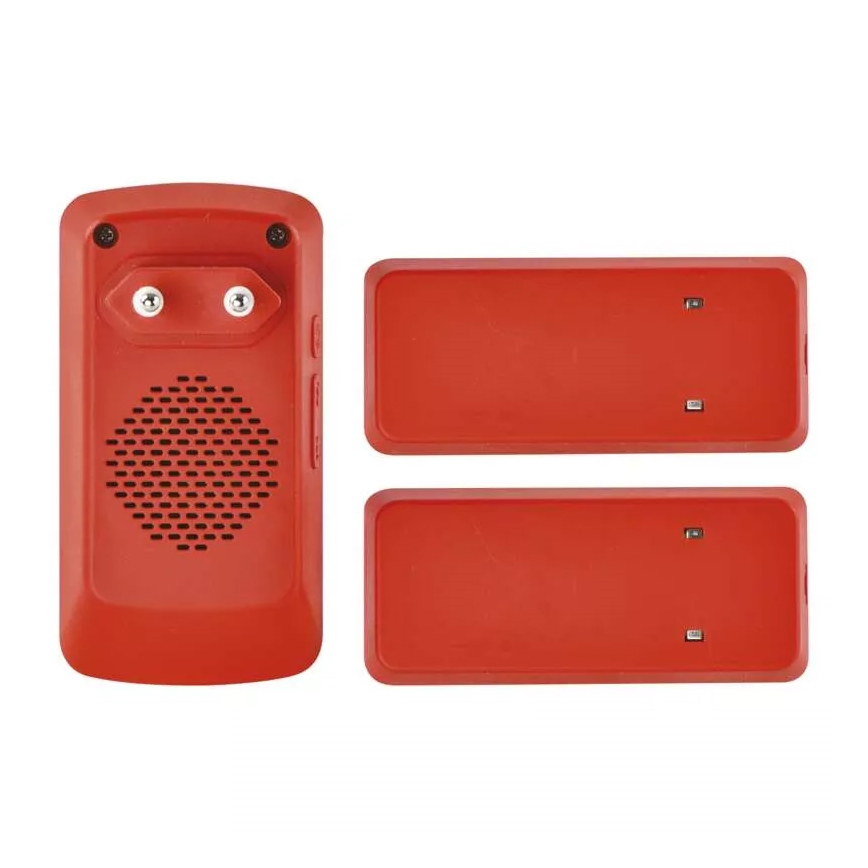 SET Campanello con presa wireless + 2 pulsanti 230V IP44