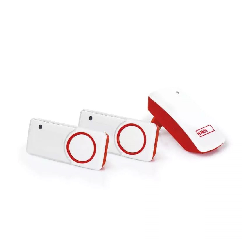 SET Campanello con presa wireless + 2 pulsanti 230V IP44