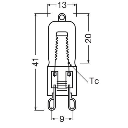 Set da 10 lampadine per forno HALOPIN G9/40W/230V 2700K - Osram