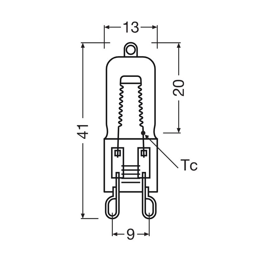 Set da 10 lampadine per forno HALOPIN G9/40W/230V 2700K - Osram