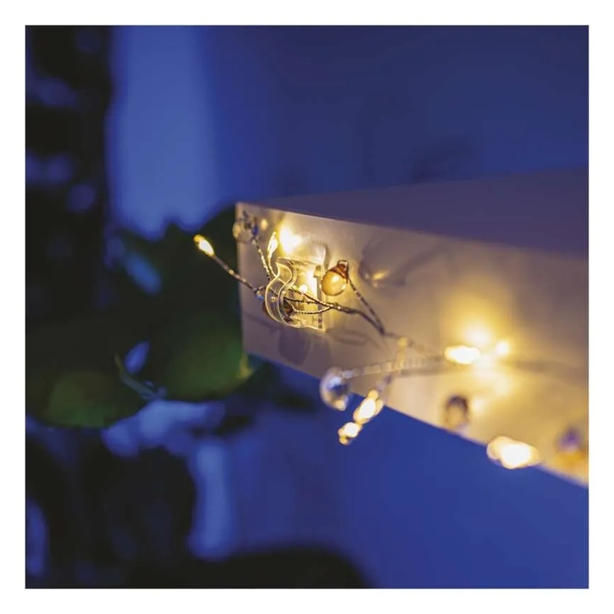 Set da 10 supporti per catene luminose natalizie