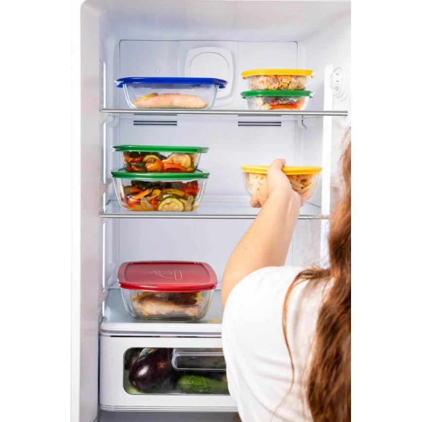 Set da 2 contenitori in vetro per alimenti PYREX 1,2/2,5 l
