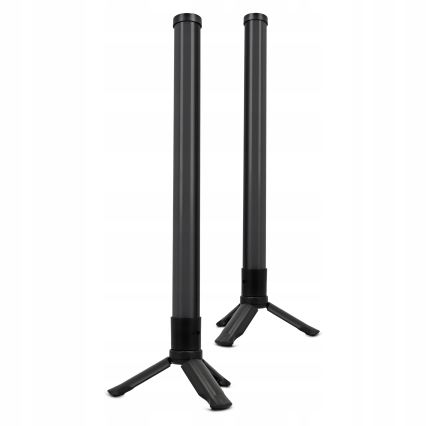 Set da 2 lampade da tavolo dimmerabili LED RGBIC LED/5W/5V nere + telecomando