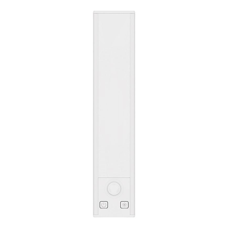 Set da 2 luci LED ricaricabili per mobili con sensore di movimento e crepuscolare VIRO LED/1W/3,7V 800 mAh 3000/4000/6500K 20 cm bianco