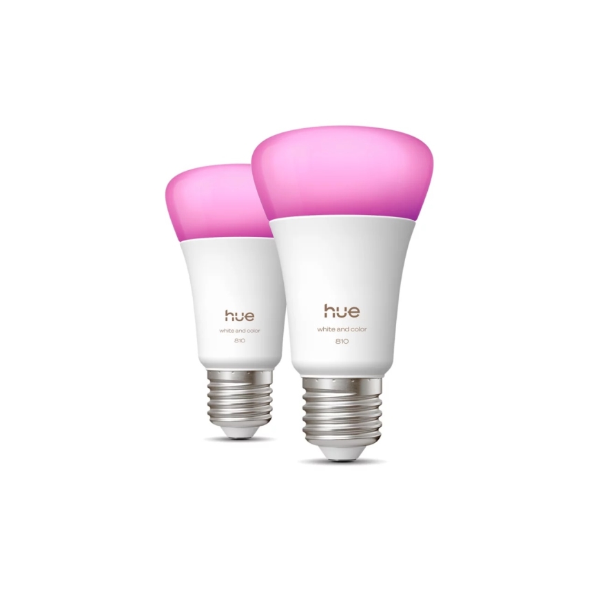 Set da 2 lampadine LED dimmerabili Philips Hue WHITE AND COLOR AMBIANCE E27/6W/230V 1000-20000K