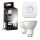 Set da 2 lampadine LED dimmerabili Philips Hue WHITE AMBIANCE GU10/4,2W/230V 2200-6500K + Hue Bridge