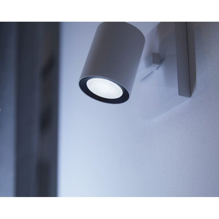 Set da 2 lampadine LED dimmerabili Philips Hue WHITE AMBIANCE GU10/4,2W/230V 2200-6500K + Hue Bridge