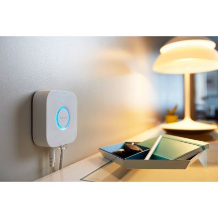 Set da 2 lampadine LED dimmerabili Philips Hue WHITE AMBIANCE GU10/4,2W/230V 2200-6500K + Hue Bridge