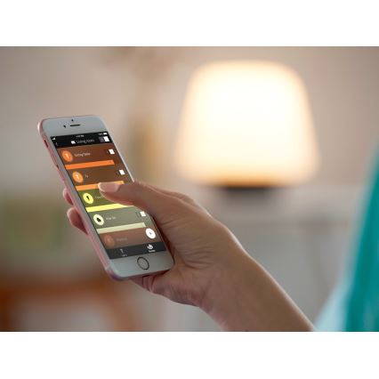 Set da 2 lampadine LED dimmerabili Philips Hue WHITE AMBIANCE GU10/4,2W/230V 2200-6500K + Hue Bridge