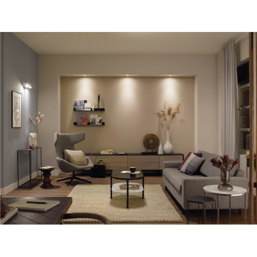 Confezione da 2 lampadine LED dimmerabili Philips Hue WHITE AMBIANCE GU10/4,2W/230V 2200-6500K + interruttore dimmer
