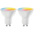 Set da 2 lampadine LED RGBW dimmerabili MESH GU10/6,5W/230V 2700-6500K Wi-Fi - Aigostar