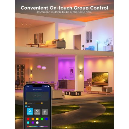 Confezione da 2 lampadine LED RGBWW dimmerabili MATTER GU10/4,8W/230V 2700-6500K Wi-Fi - Govee