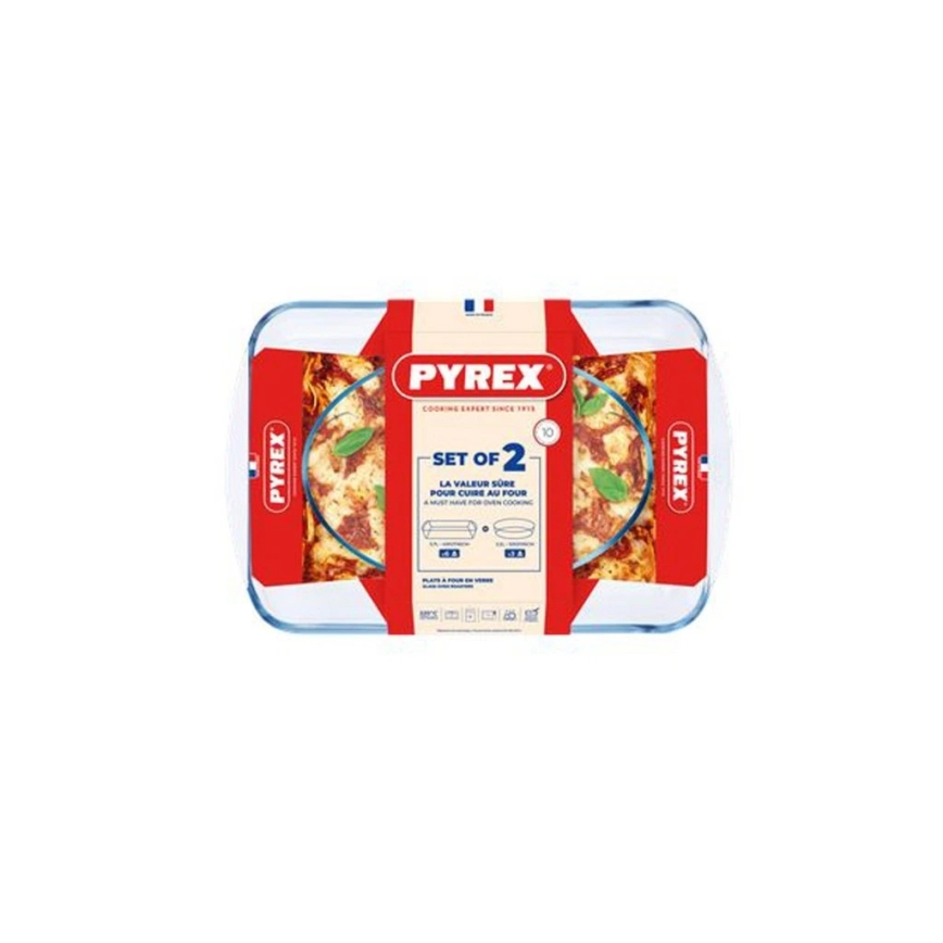 Set da 2 pirofile in vetro PYREX 3,7/2,2 l