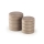 Set da 2 pouf PAX Ø 33/40 cm taupe