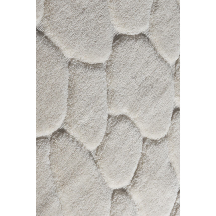 Set da 2 tappeti da bagno LINO 60 x 100 cm crema