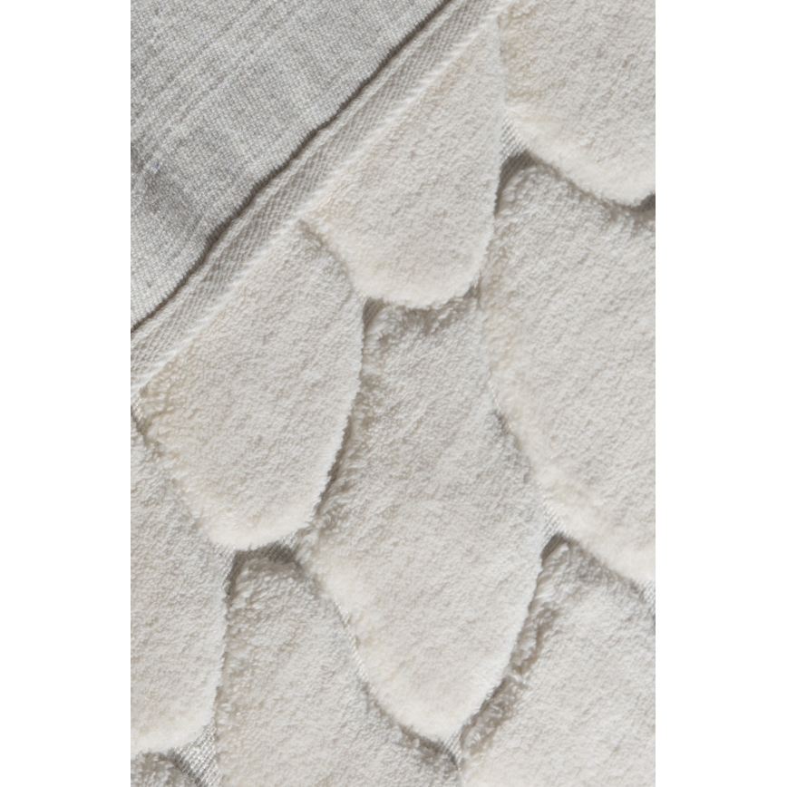 Set da 2 tappeti da bagno LINO 60 x 100 cm crema