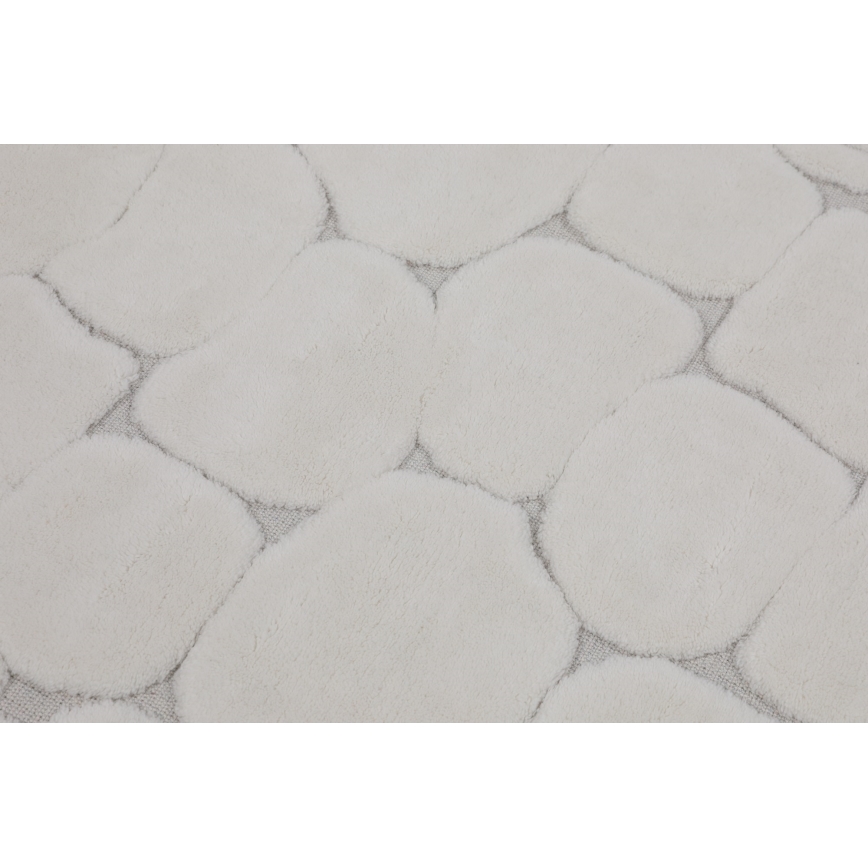 Set da 2 tappeti da bagno LINO 60 x 100 cm crema