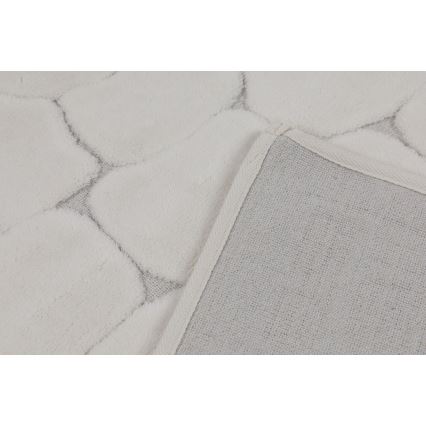 Set da 2 tappeti da bagno LINO 60 x 100 cm crema