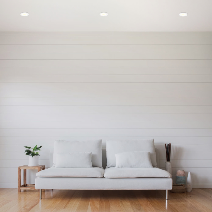 Set da 3 faretti da incasso per bagno LED/6W/230V 3000K IP44 bianco