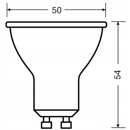 Set da 3 lampadine LED a riflettore PAR16 GU10 6,9 W 230 V 6500 K 36° - Osram