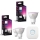 Set da 3 lampadine LED RGBW dimmerabili Philips Hue WHITE AND COLOR AMBIANCE GU10/4,2W/230V 2000-6500K + Hue Bridge