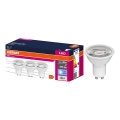 Set da 3 lampadine LED riflettore PAR16 GU10/6,9W/230V 4000K 60° - Osram