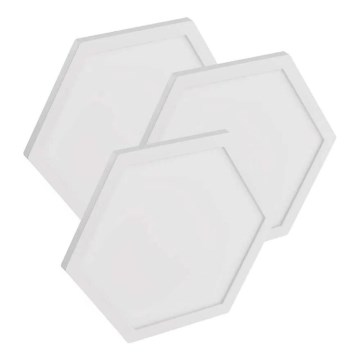 Set da 3 pannelli LED RGBIC+CCT dimmerabili - espansione LED/1,8W/230V Wi‑Fi Tuya