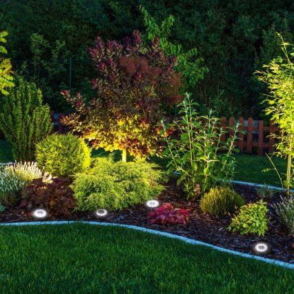 Set da 4 lampade solari a LED CLAVO LED/1xAAA 4000K IP44 300 mAh