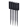Set da 4 lampade solari a LED DECOR, 1,2V 150 mAh, 3000K, 39 cm, IP44, nero