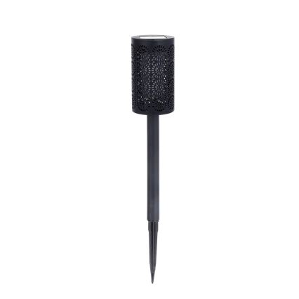 Set da 4 lampade solari a LED DECOR, 1,2V 150 mAh, 3000K, 39 cm, IP44, nero