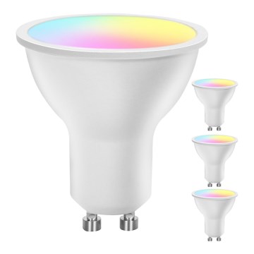 Set da 4 lampadine LED RGBW dimmerabili Smart GU10/4,9W/230V 2700-6500K - Aigostar