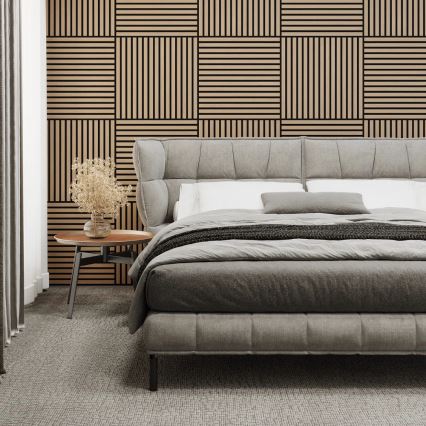 Set da 4 pannelli fonoassorbenti DANVIKEN 60x60 cm rovere