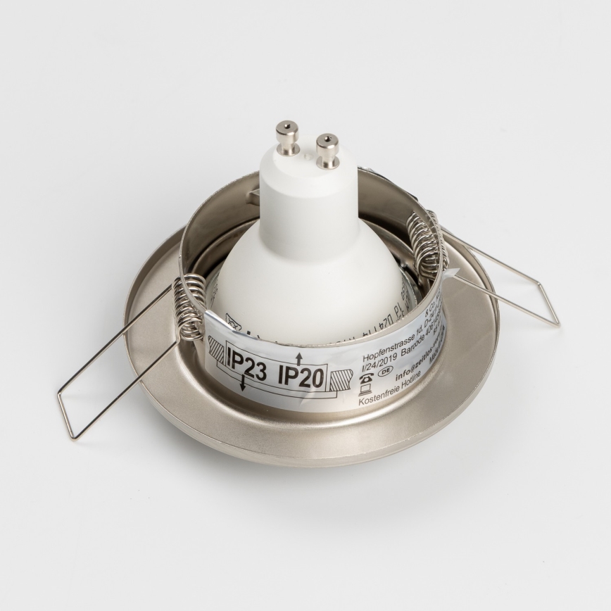 Set da 5 faretti da incasso per bagno 1xGU10/4W/230V IP23 cromo opaco