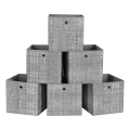Set da 6 contenitori CURAN 30x30x30 cm, grigio