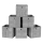 Set da 6 contenitori CURAN 30x30x30 cm, grigio